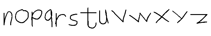 TestType Trackpad Font LOWERCASE