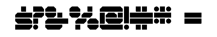 Texel HorizontalRegular Font OTHER CHARS