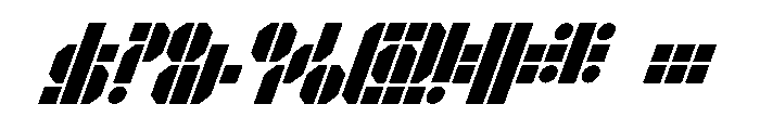 Texel VerticalItalic Font OTHER CHARS