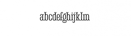 Teaberry Regular Font LOWERCASE