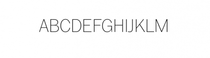 TeeFranklin Thin Font UPPERCASE