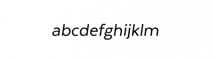 Texta Complete Alt Regular Italic Font LOWERCASE