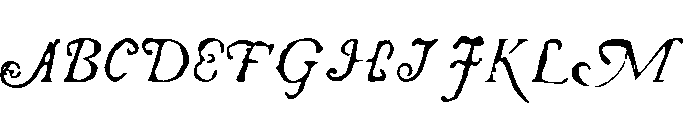 Telegdi Alt Italic Font UPPERCASE