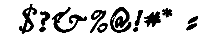 Telegdi Bold Italic Font OTHER CHARS
