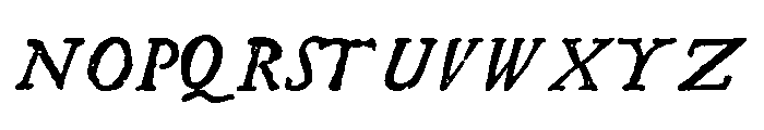 Telegdi Bold Italic Font UPPERCASE