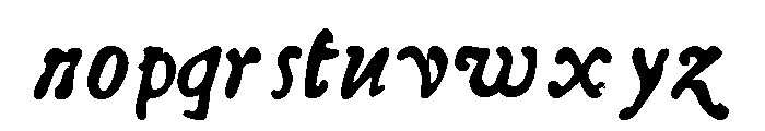Telegdi Bold Italic Font LOWERCASE