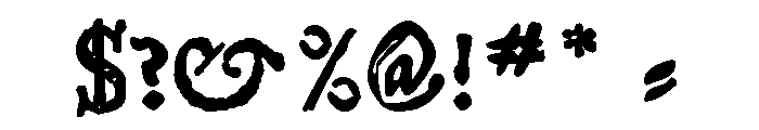 Telegdi Bold Font OTHER CHARS