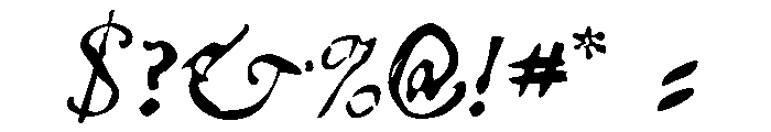 Telegdi Regular Italic Font OTHER CHARS