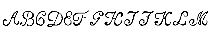 Telegdi Script Font UPPERCASE