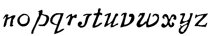 Telegdi Script Font LOWERCASE