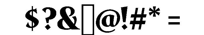 Telegraph Bold Font OTHER CHARS