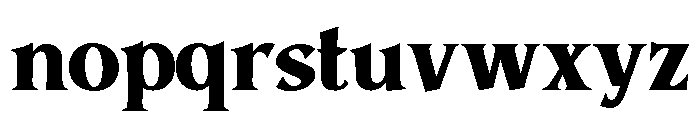 Telegraph Bold Font LOWERCASE
