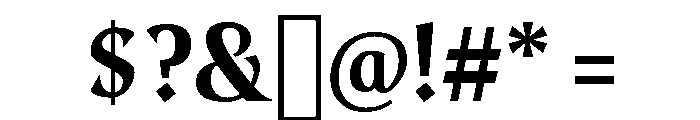 Telegraph Regular Font OTHER CHARS