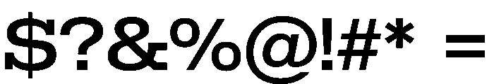 Temper Wide Font OTHER CHARS