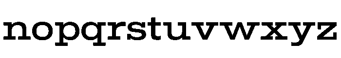 Temper Wide Font LOWERCASE