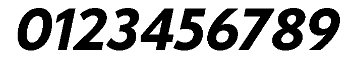 Tempo Bold Italic Font OTHER CHARS