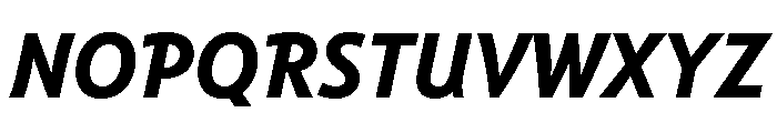 Tempo Bold Italic Font UPPERCASE
