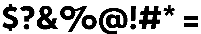 Tempo Bold Font OTHER CHARS