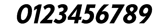 Tempo Condensed Bold Italic Font OTHER CHARS
