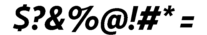 Tempo Condensed Bold Italic Font OTHER CHARS