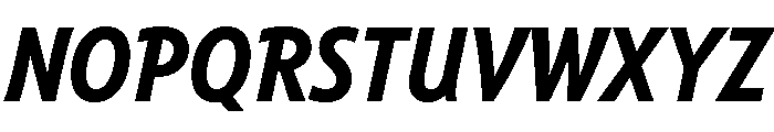 Tempo Condensed Bold Italic Font UPPERCASE