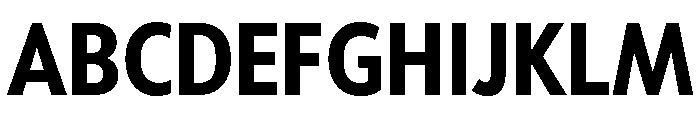 Tempo Condensed Bold Font UPPERCASE