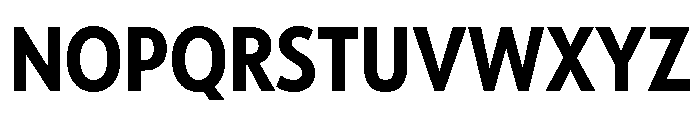 Tempo Condensed Bold Font UPPERCASE