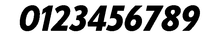 Tempo Condensed Extra Bold Italic Font OTHER CHARS