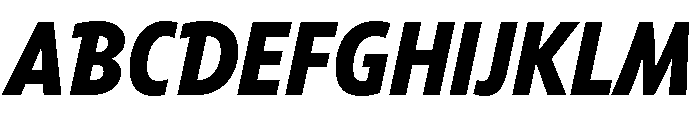 Tempo Condensed Extra Bold Italic Font UPPERCASE