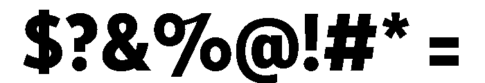 Tempo Condensed Extra Bold Font OTHER CHARS