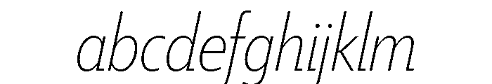 Tempo Condensed Extra Light Italic FONT