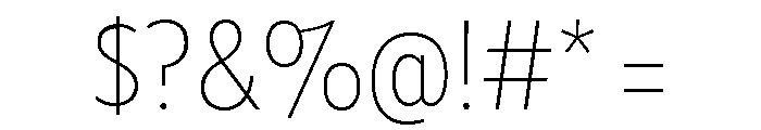 Tempo Condensed Extra Light Font OTHER CHARS