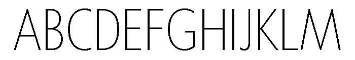 Tempo Condensed Extra Light Font UPPERCASE