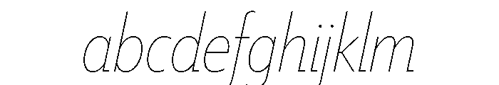 Tempo Condensed Hairline Italic FONT
