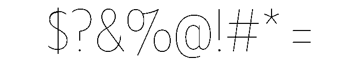 Tempo Condensed Hairline Font OTHER CHARS
