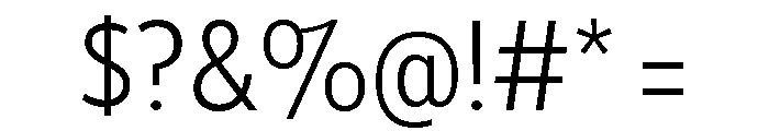 Tempo Condensed Light Font OTHER CHARS