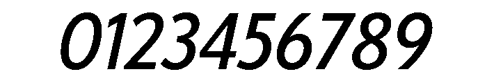 Tempo Condensed Medium Italic Font OTHER CHARS
