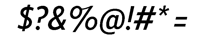 Tempo Condensed Medium Italic Font OTHER CHARS