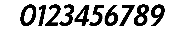 Tempo Condensed Semi Bold Italic Font OTHER CHARS