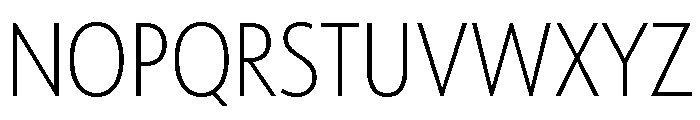 Tempo Condensed Semi Light Font UPPERCASE