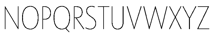 Tempo Condensed Thin Font UPPERCASE