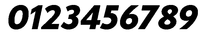 Tempo Extra Bold Italic Font OTHER CHARS