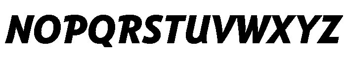 Tempo Extra Bold Italic Font UPPERCASE