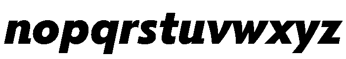 Tempo Extra Bold Italic Font LOWERCASE