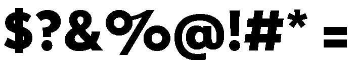 Tempo Extra Bold Font OTHER CHARS