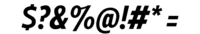 Tempo Extra Condensed Bold Italic Font OTHER CHARS