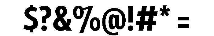 Tempo Extra Condensed Bold Font OTHER CHARS