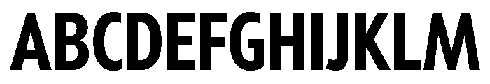 Tempo Extra Condensed Bold Font UPPERCASE