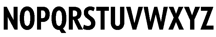 Tempo Extra Condensed Bold Font UPPERCASE