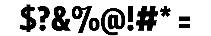 Tempo Extra Condensed Extra Bold Font OTHER CHARS